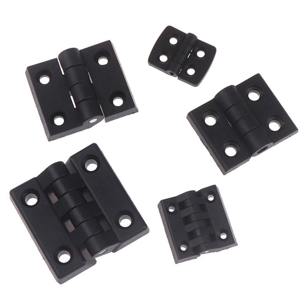 Furniture Hardware Black - Plastic Door Hinge Wear-resistant Black Small