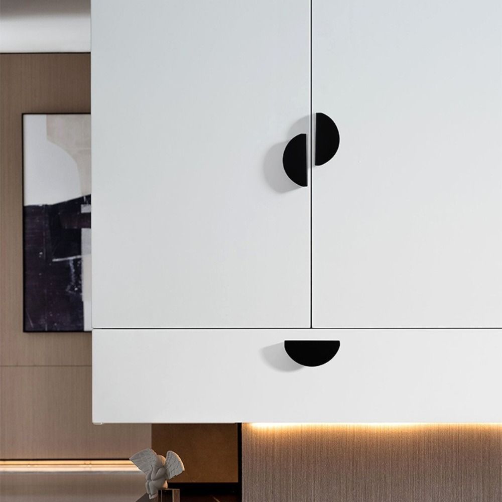 Triangle Shape Cabinet Door Ha - Furniture Hardware Black review and price