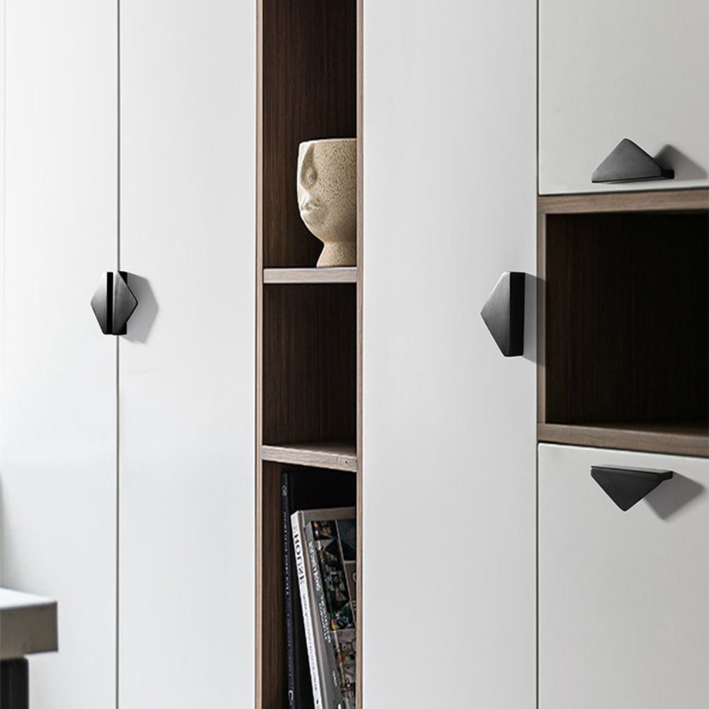 Triangle Shape Cabinet Door Ha - Furniture Hardware Black review and price