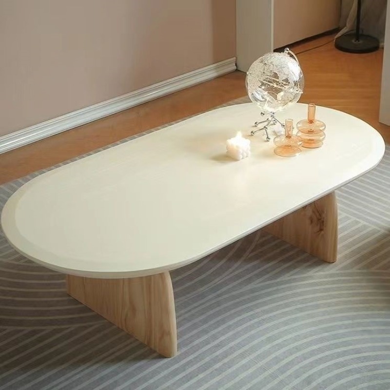 Solid Wood Cream Small Coffee  - Japanese Furniture Hardware review and price