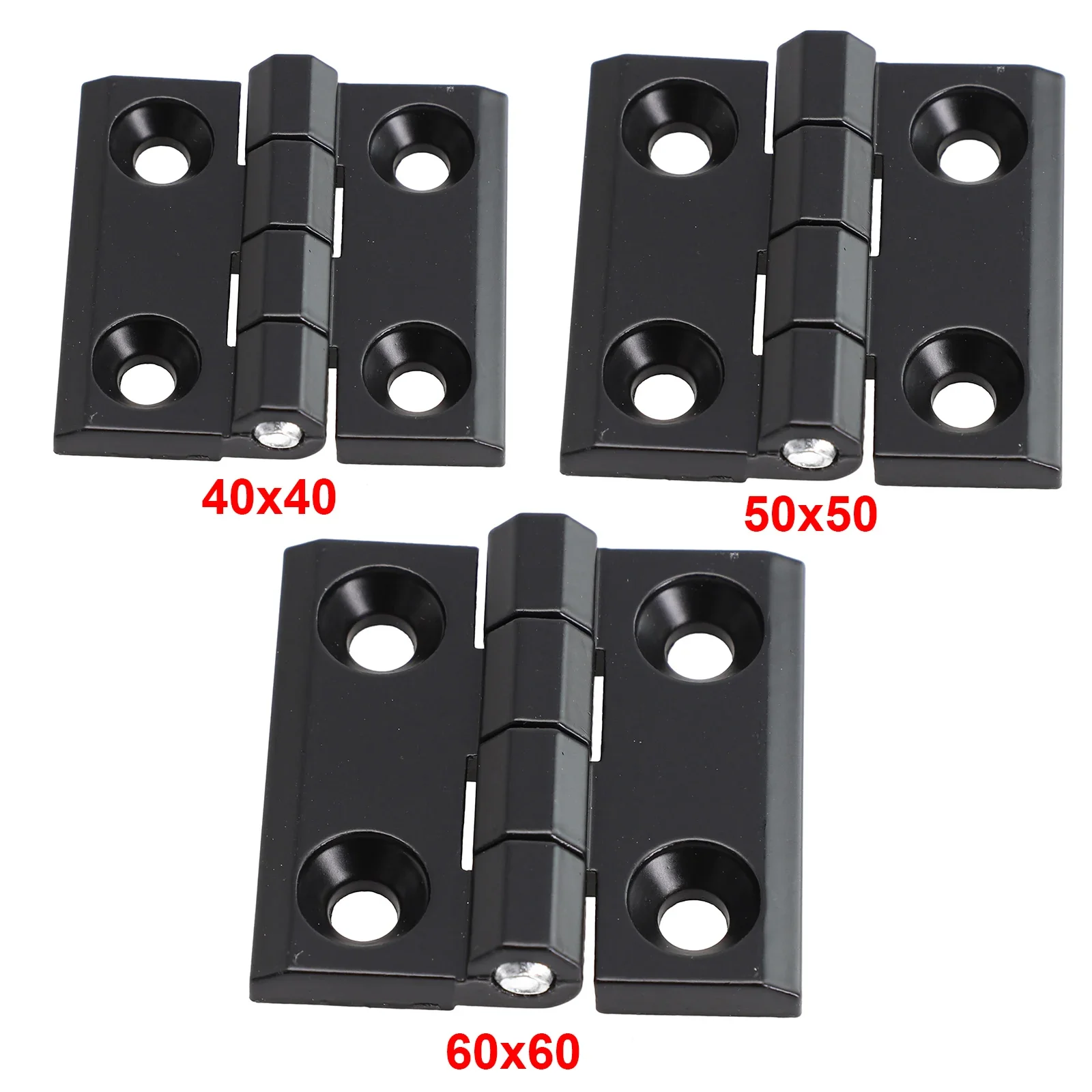 1/2pcs 40/50/60mm Butt Hinges  - Furniture Hardware Black review and price