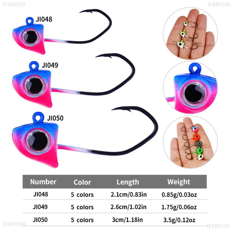 5PCS Big Eyes Jig Head Fishing - Furniture Hardware Jig review and price