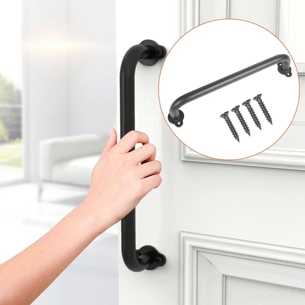 Sliding Barn Door Handle Pull  - Furniture Hardware Black review and price
