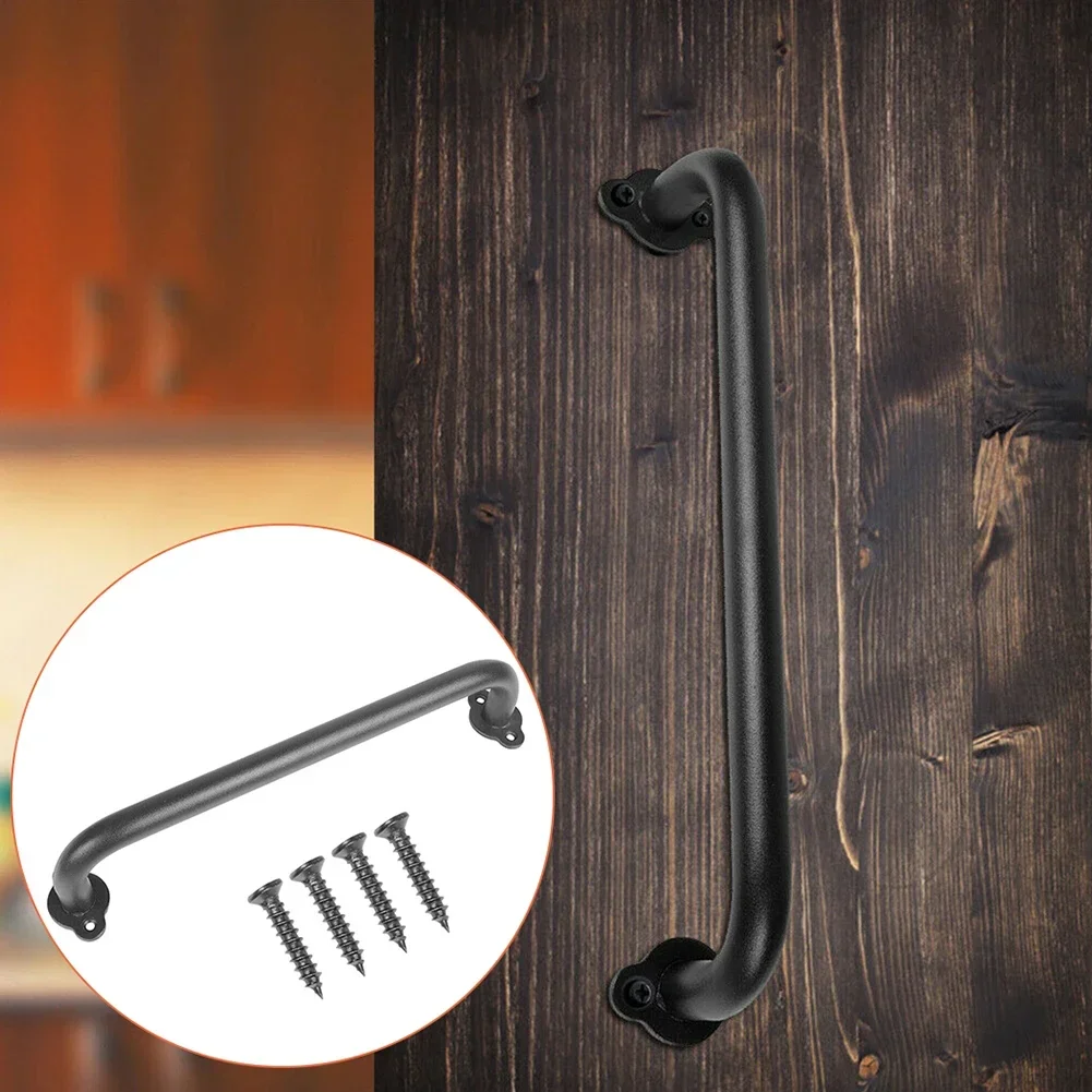Sliding Barn Door Handle Pull  - Furniture Hardware Black review and price