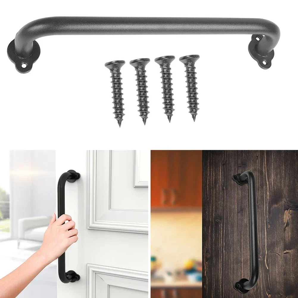 Sliding Barn Door Handle Pull  - Furniture Hardware Black review and price