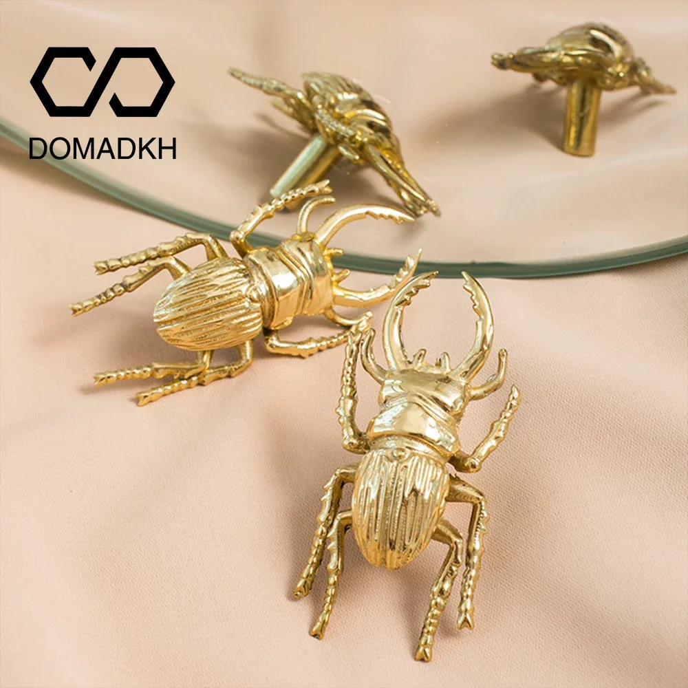 Brass Beetle Drawer Pulls Inse - Unique Furniture Hardware Pulls review and price