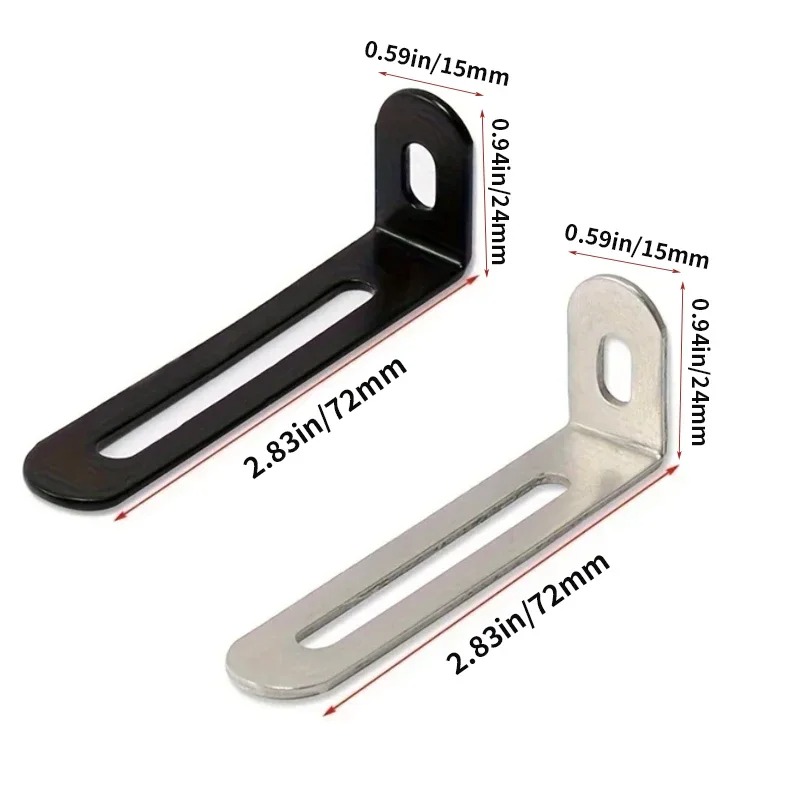 10pcs L-Shaped Adjustable Angl - Furniture Hardware Black review and price