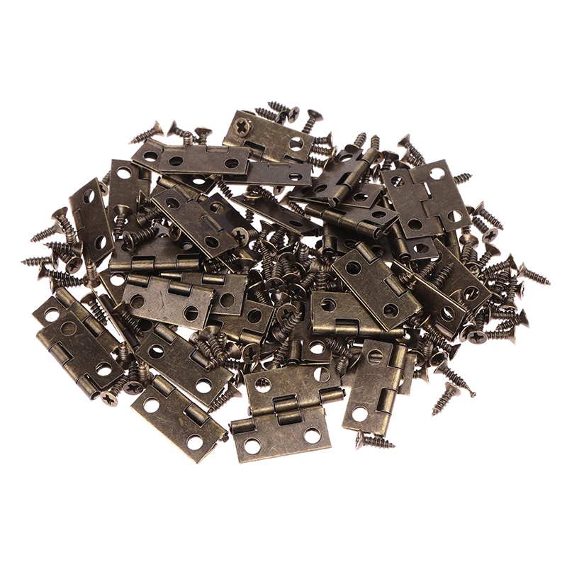 50pcs/box Hinges + 200 Screws  - Furniture Hardware Black review and price