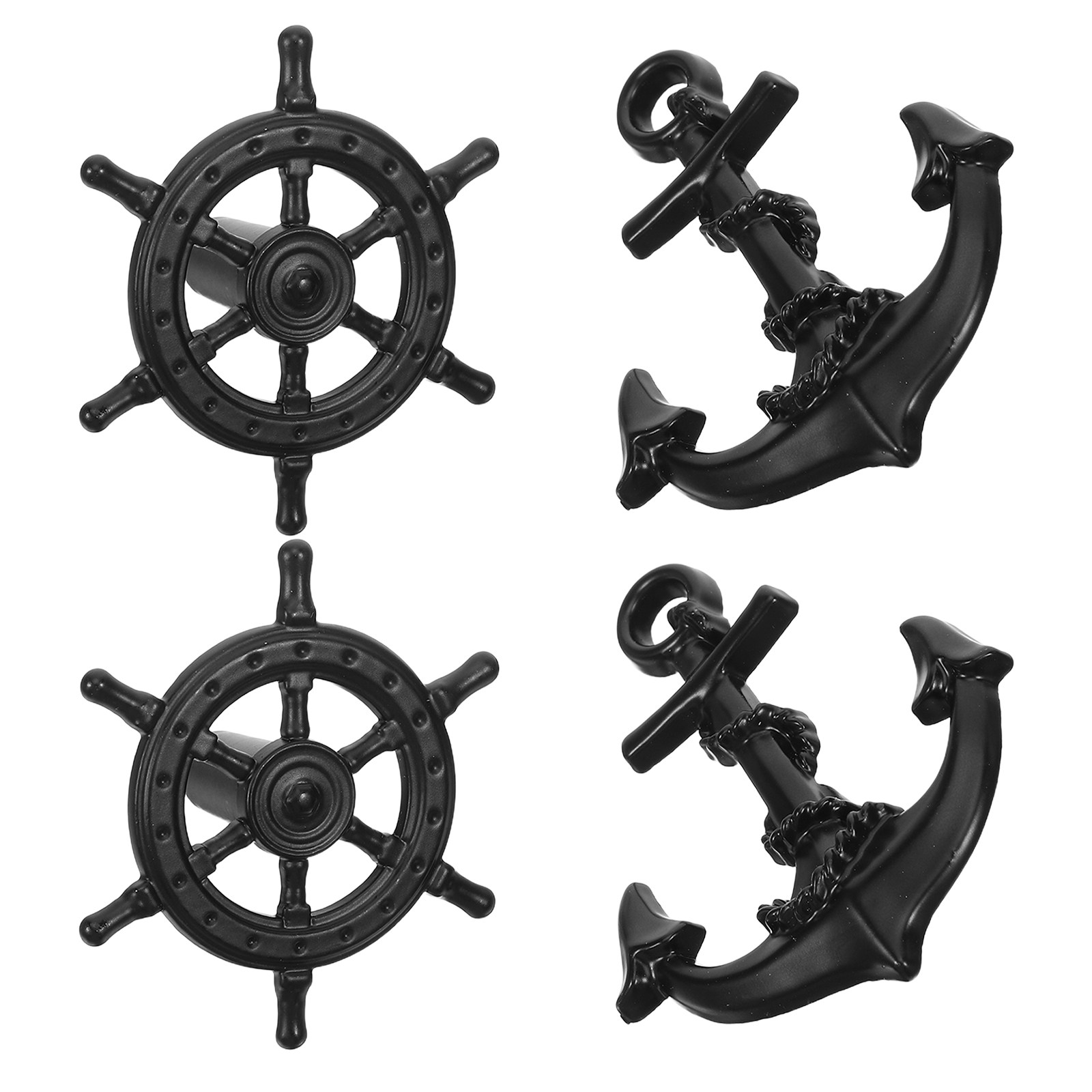 4Pcs Black Vintage Drawer Pull - Furniture Hardware Black review and price