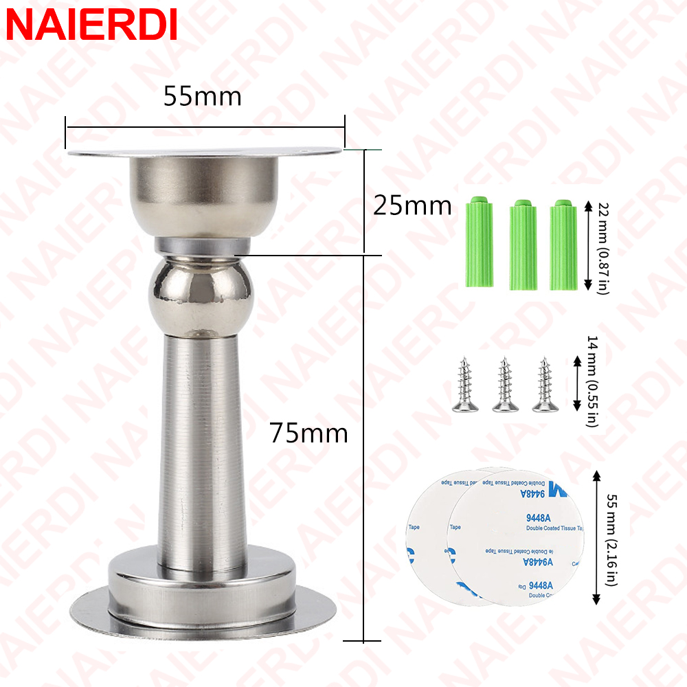 NAIERDI Magnetic Door Stoppers - Magnetic Catch Door review and price