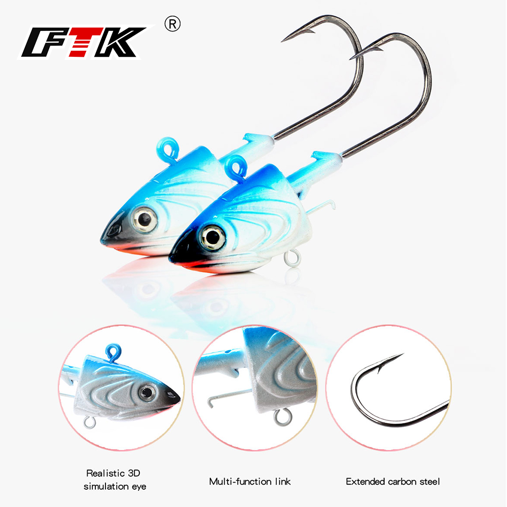 FTK 2PCS Jig Head Fishing Hook - Furniture Hardware Jig review and price