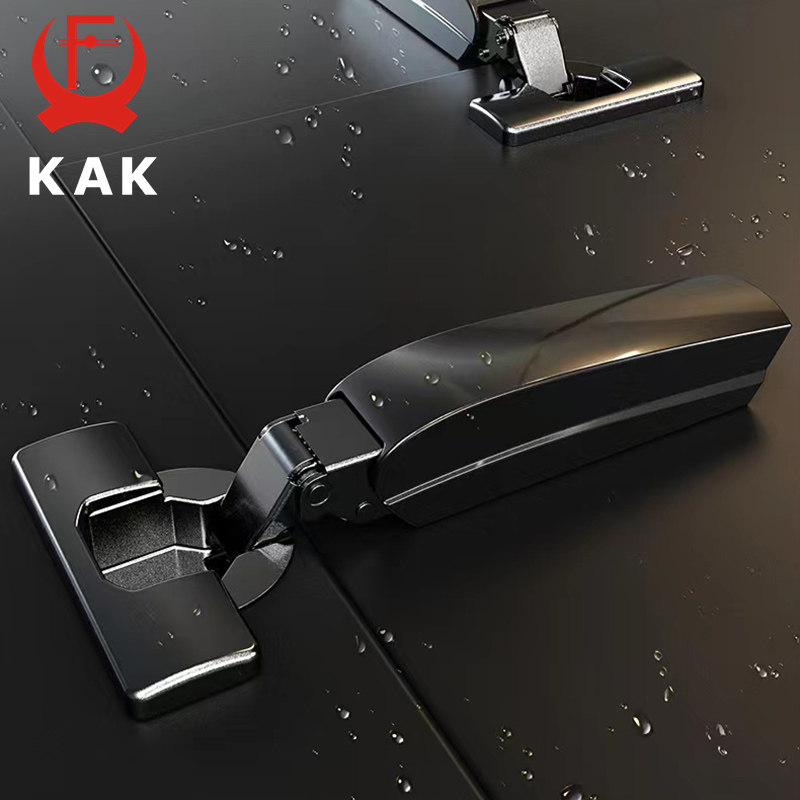 KAK 2PCS Hidden Hydraulic Kitc - Furniture Hardware Black review and price