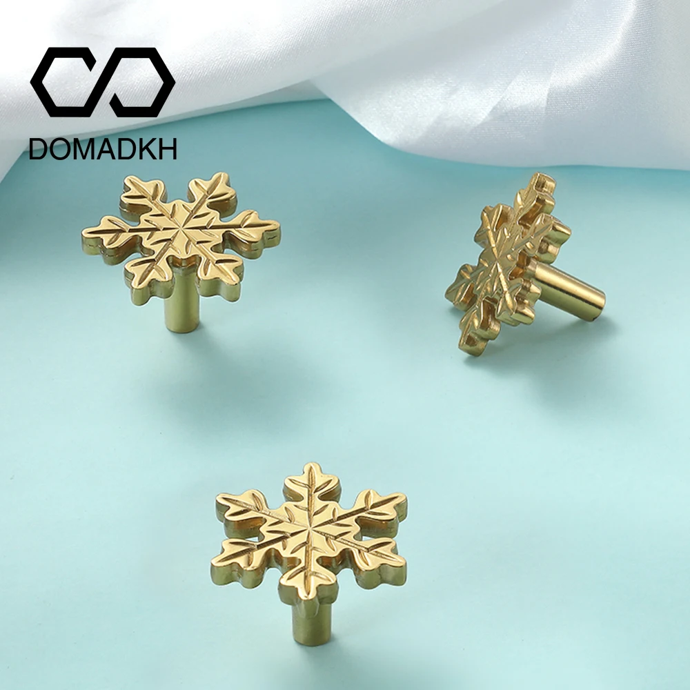 Snowflake Brass Cabinet Door K - Unique Furniture Hardware Pulls review and price