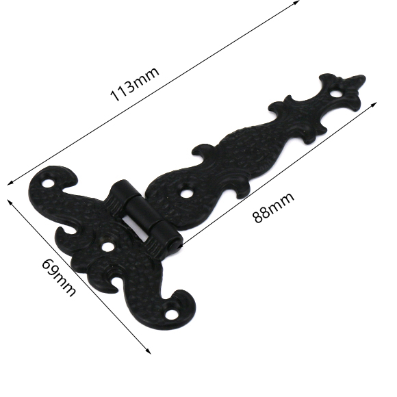 2 Pack Heavy-Duty Black Gate H - Furniture Hardware Black review and price